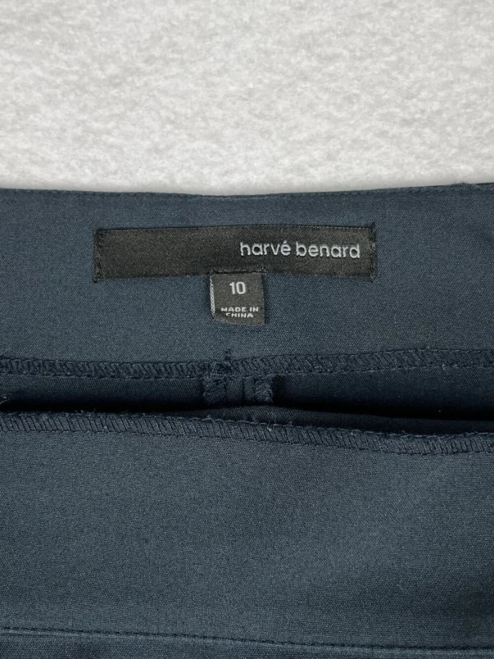 Harve Benard Pencil Skirt Women's Size 10 Navy Blue Dark Academia Office Siren